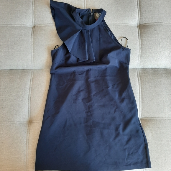 Vince Camuto Dresses & Skirts - Vince Camuto Sleeveless Ruffle Shift Dress